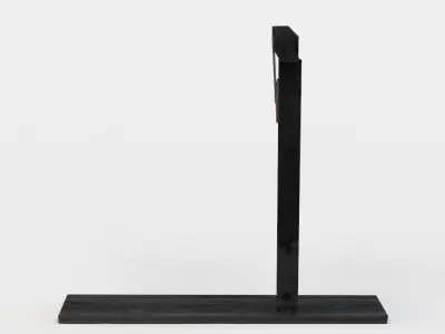 Wooden crane Low-poly 3D model buy