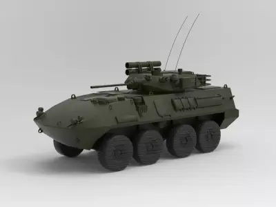 armoured fighting vehicle - APC 3D model purchase