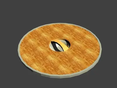 Viking Shield Low-poly 3D model 32