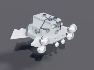 Drone Low-poly 3D model by josef-pictures