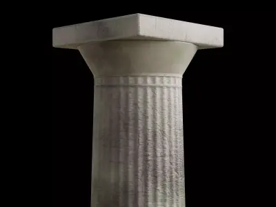 Old Doric Column 3D model