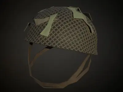 5 British ww2 military helmets works on roblox characters too Low-poly 3D model