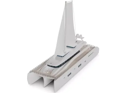 Trimaran 3D model shop