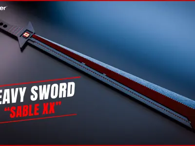 SWORD LOW POLY SABLE XX Low-poly 3D model
