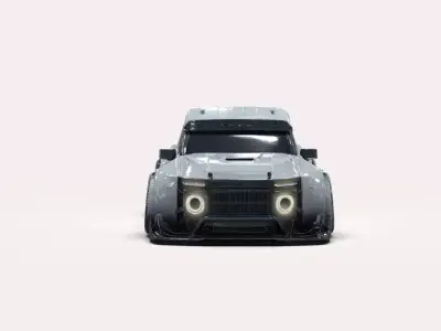 Night City Vehicle Pickup Truck 3D model