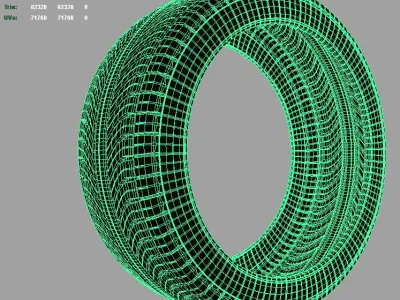 Rain Tire 3D model
