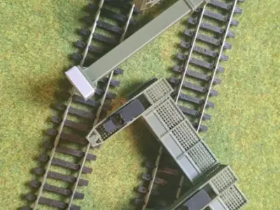 Deutsche Bahn Double Signal Bridge Mod2 1-87 FDM color 3D print model