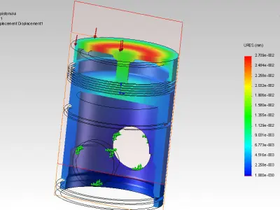 Piston cylinder 3D model