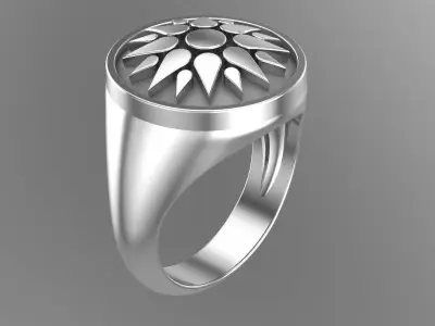 Sun Ring 3D print model