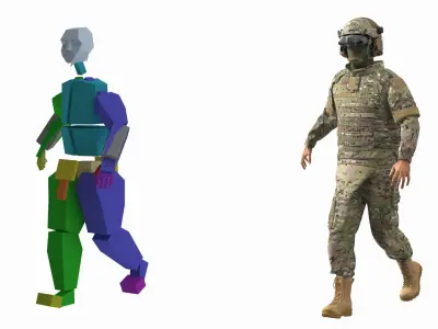  FPV Drone Military Operator Fur Rigged 