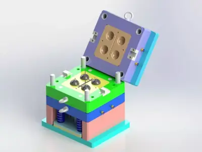 Collapsible Core Mold Free 3D model