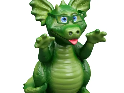 Dragon Dracosha Dinosaur Toy Figurine Figurine 3D model