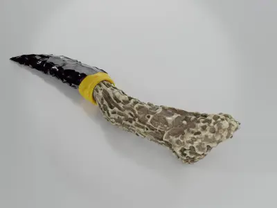 Obsidian knife 3D model