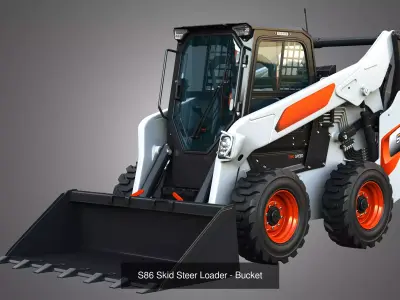 T86 - S86 Compact Track - Skid Steer Loaders 2 in 1 3D Model Pack