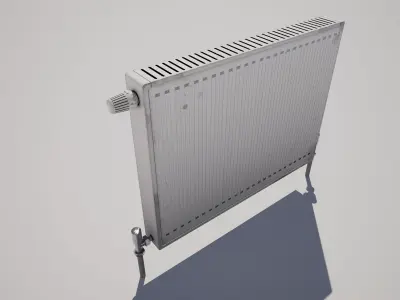 Radiator Heater Low-poly 3D model