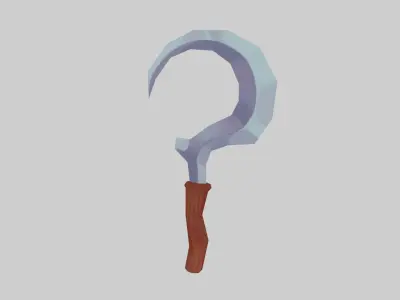 Iron Sickle - Hand Painted 3D model
