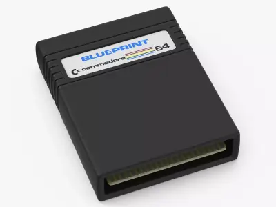 Commodore 64 Cartridge 3D model