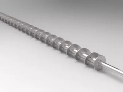 Screw metal 3D model