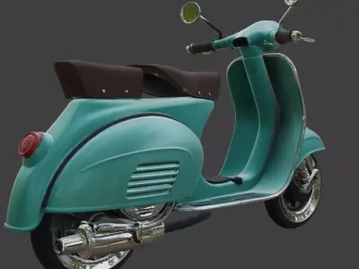 Scooter 3d model 3D model 6