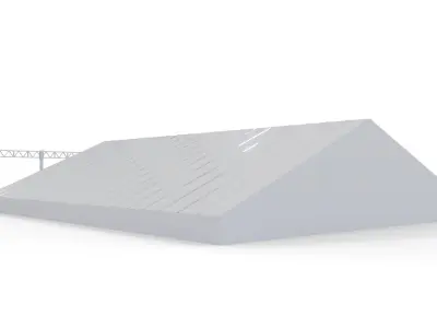 Hangar 63 Meters Long 3D model