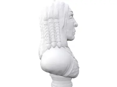 LAKOTA indian bust 3D print model