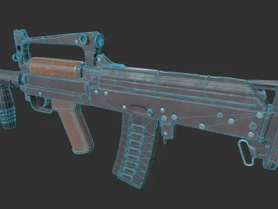 OTs-14 Groza Low-poly 3D model buy