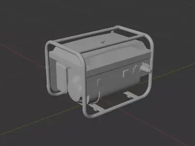 Game-Ready Generator Mid-Poly Free low-poly 3D model