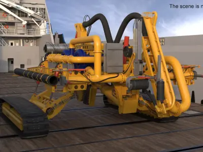 Arthropod 600 Subsea Pipeline Trencher 3D model