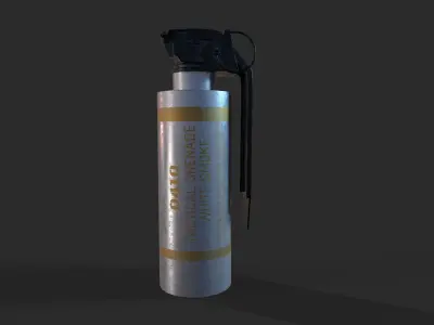 Smoke Grenade 3D modeling Low-poly 3D model