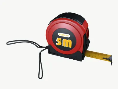 Measuring tape Low-poly 3D model order