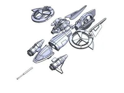 Banshees RE-Design StarCraft2 3D print model