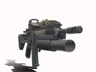 COLT M4A1 FUZIL DE ASSALTO EXPS3 0 Low-poly 3D model