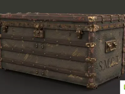 TRUNK- LOUIS VUITTON 3D model