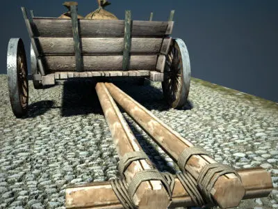 Medieval Cart 3D model
