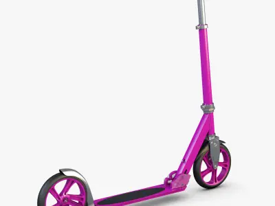 Kick Scooter pink 3D model