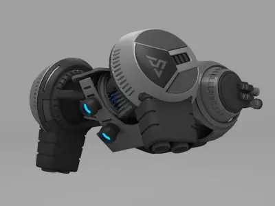 sci-fi drone  3D model