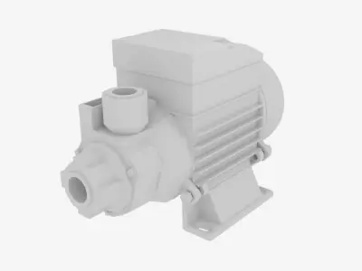 QB Series Clean Water Pump  Low-poly 3D model