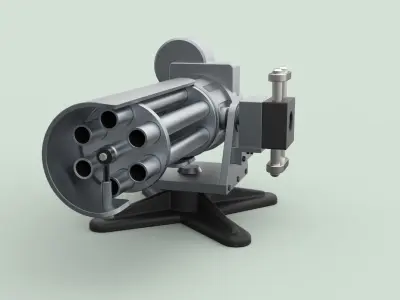 Machine gun 2 3D model