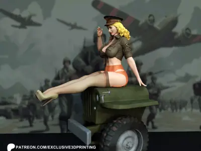 Pin-Up Colonel  3D print model