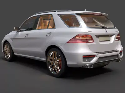 Mercedes-Benz ML63 AMG W166 - High-Poly Performance SUV 3D model