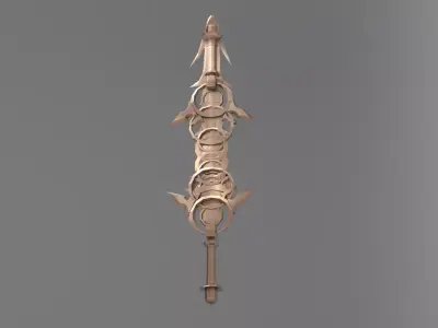 Monster slayer sword claymore stylised 5 3D model