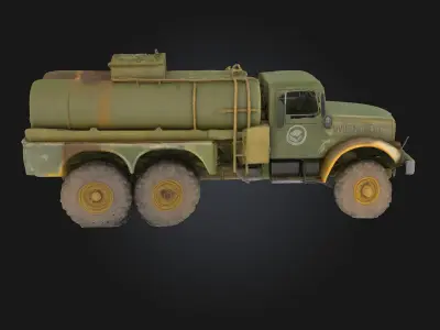 Military Fuel Tanker Model  Tactical Logistics on Wheels 3D model