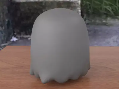 Cute Kawaii Ghost 3D print model