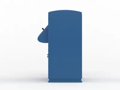 Clothes Recycling Bin Free 3D model