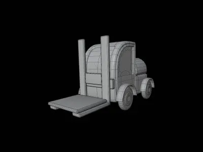 Forklift 3D model by slabdsgn