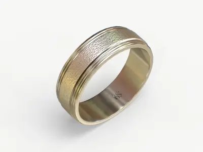 Markus Silver Ring Low-poly 3D model