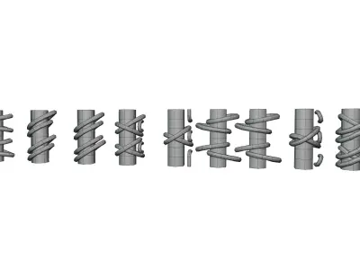 Low-Poly Stitches Brush Pack Low-poly 3D model