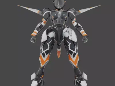 Futuristic Mecha Sentinel 3D model Free 3D model