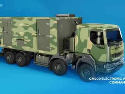 GM200 Electronic Warfare Command Truck 3D model