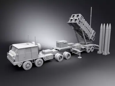 MIM 104 Patriot Missile System  3D print model